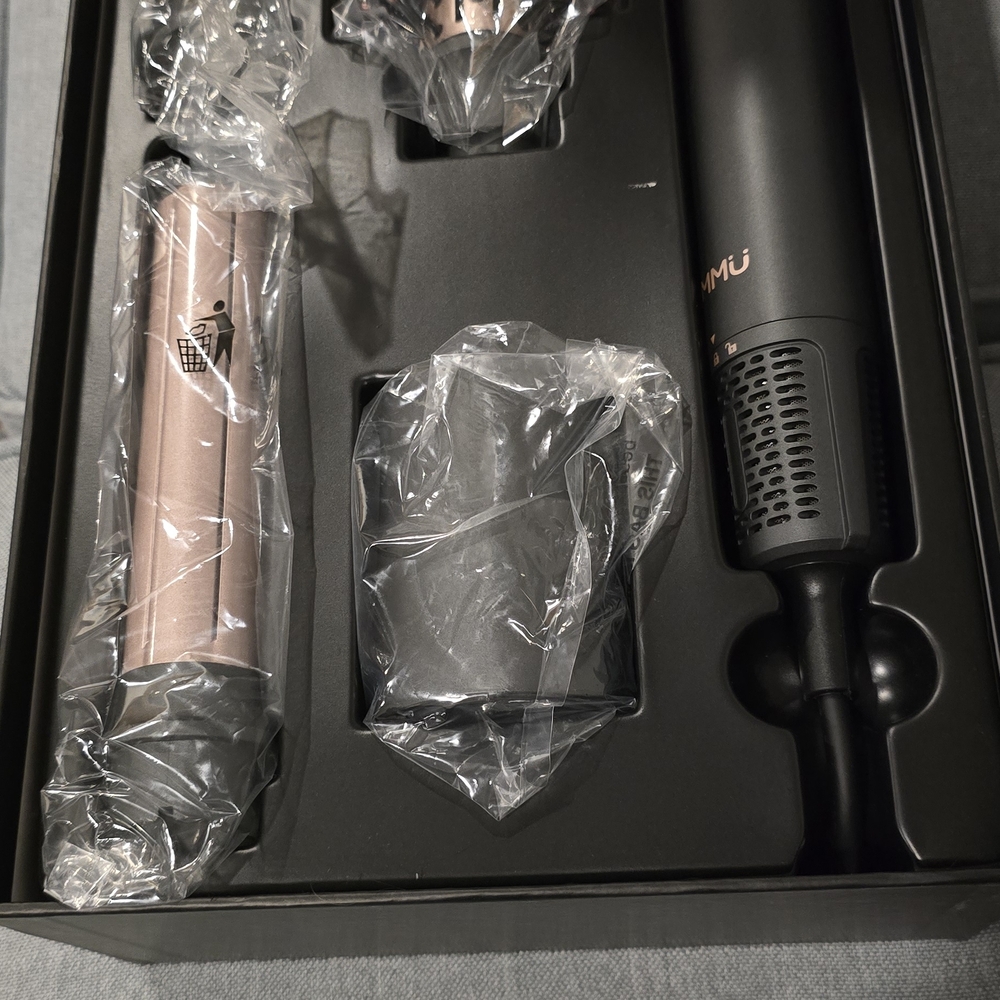 Black and Rose Gold Hair Styling Set